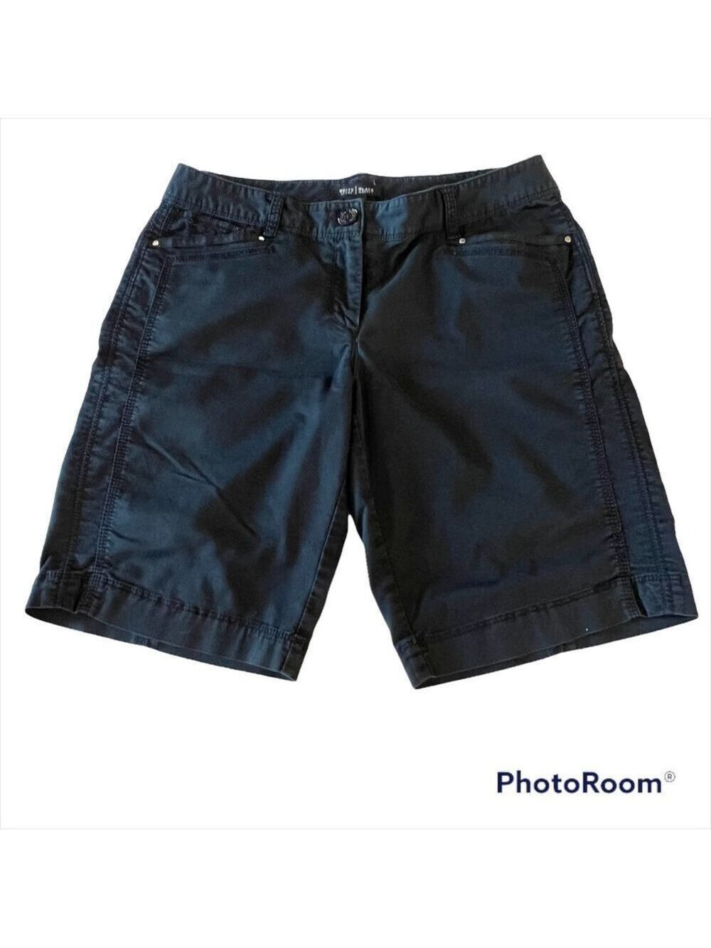 White House Black Market WHBM Women Low Rise Stretch Bermuda Shorts 6